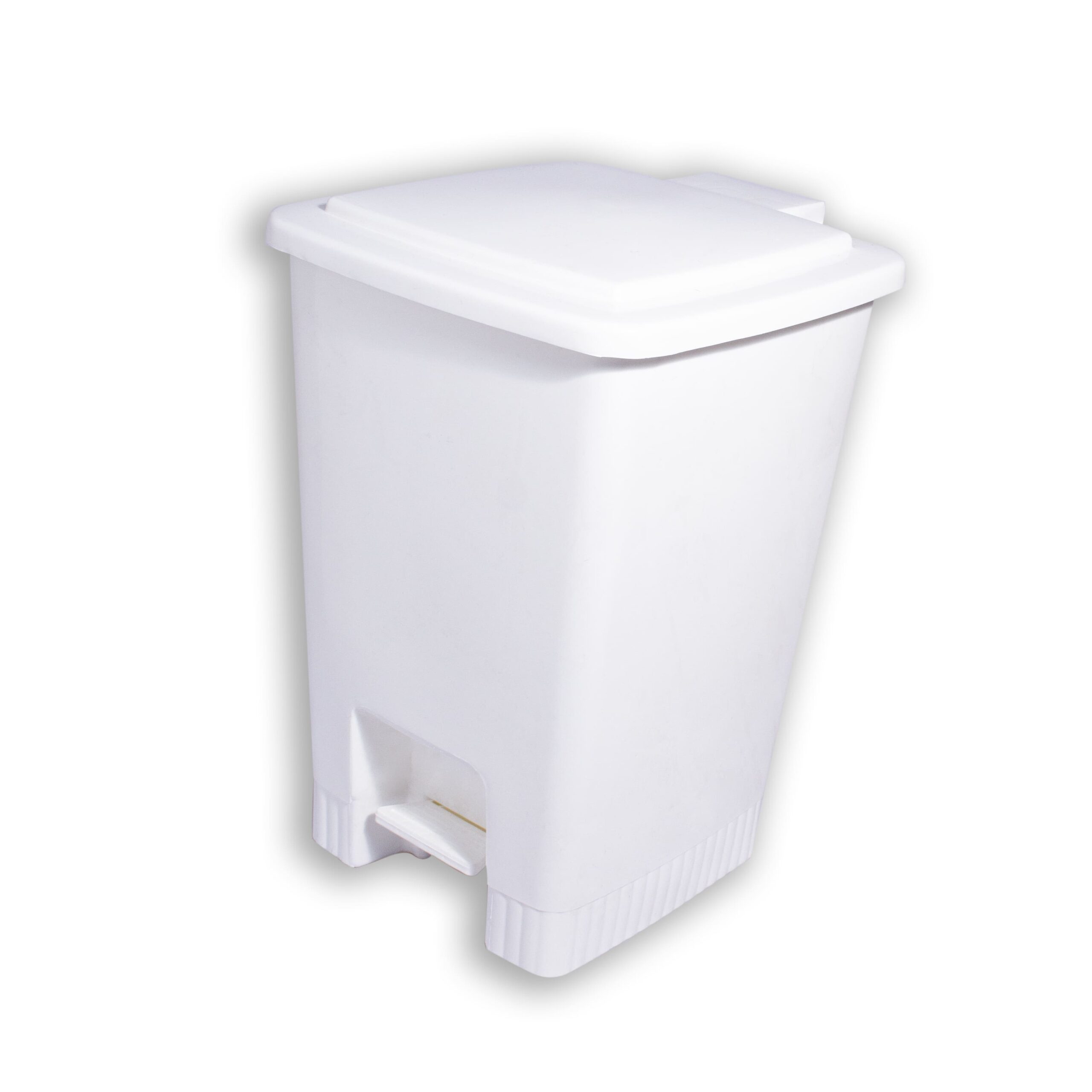 Cesto 15 lts con Tapa a Pedal Blanco