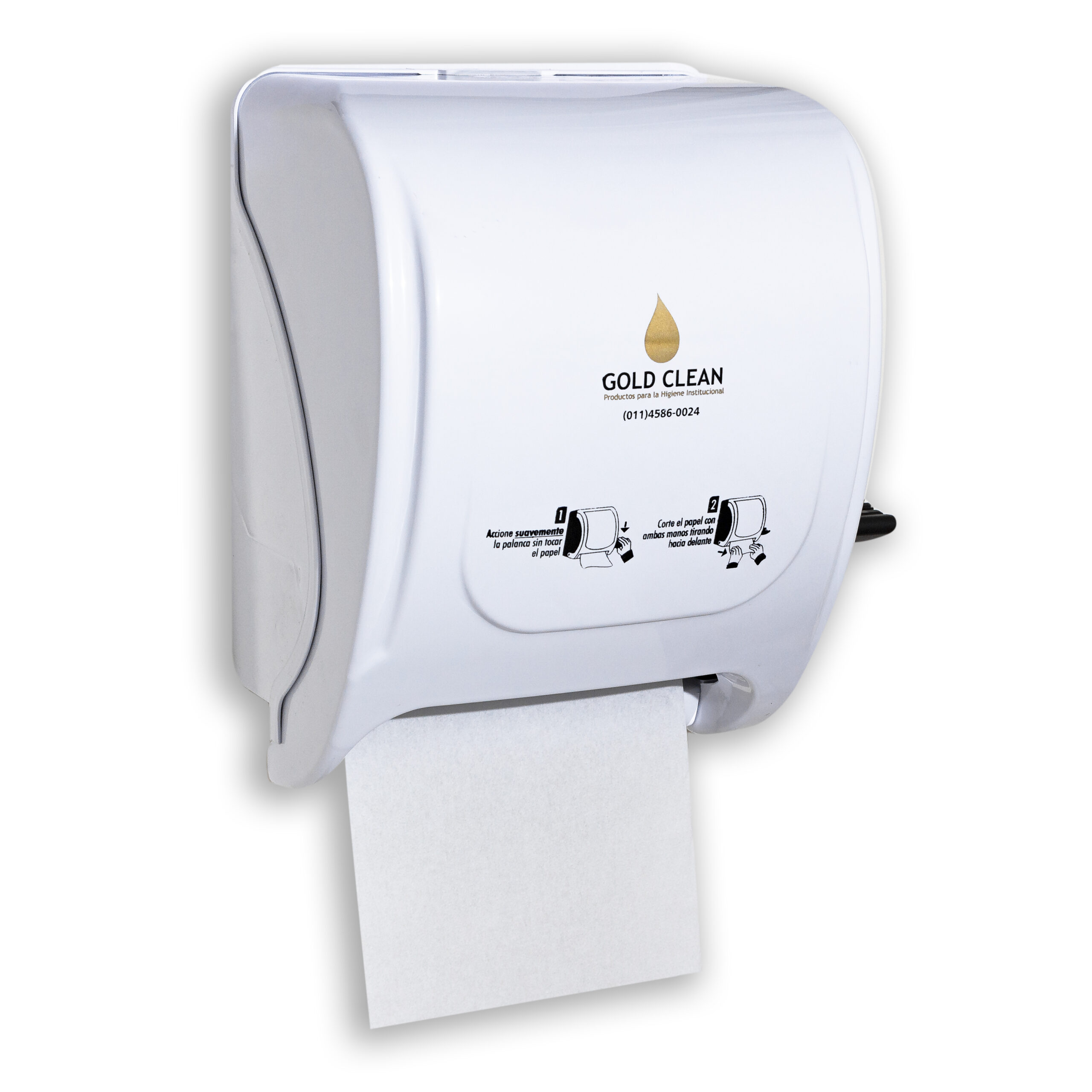 Dispenser Toalla en Rollo con Palanca Blanco
