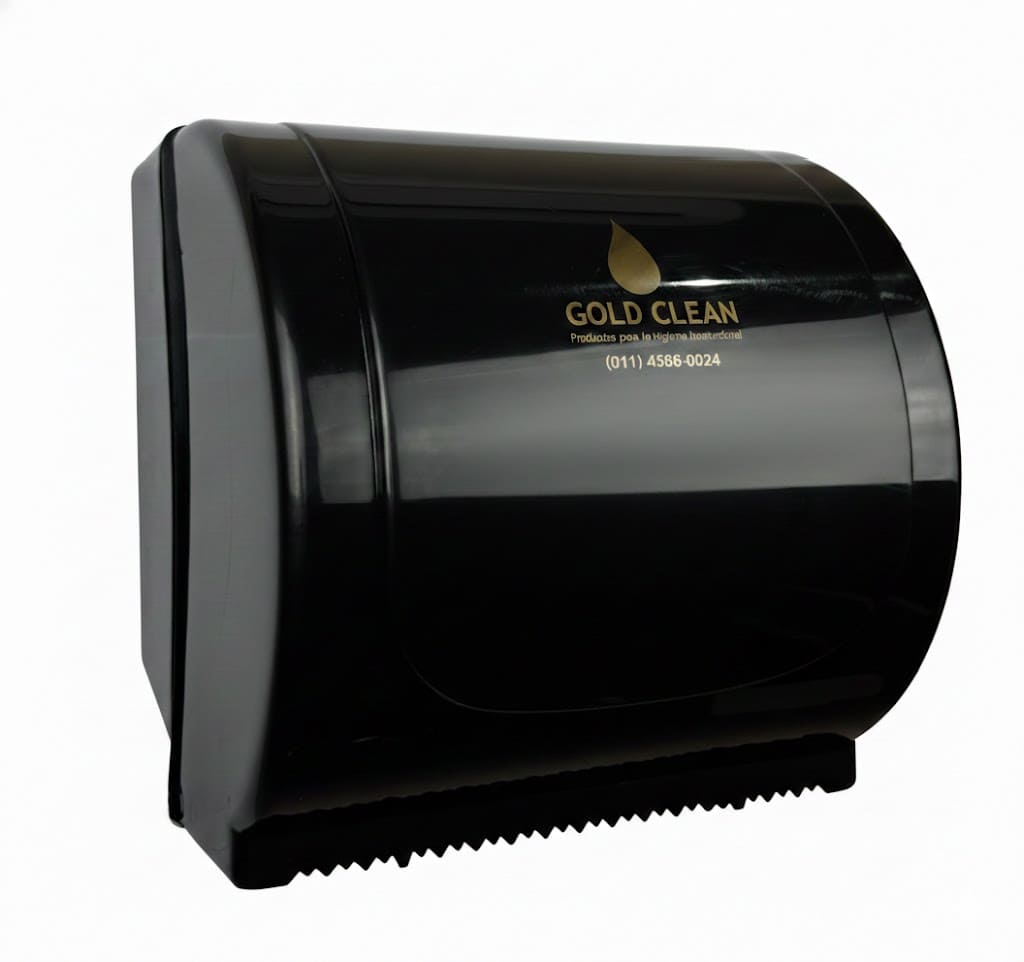 Dispenser Toalla en Rollo sin Mecanismo Negro Polipropileno