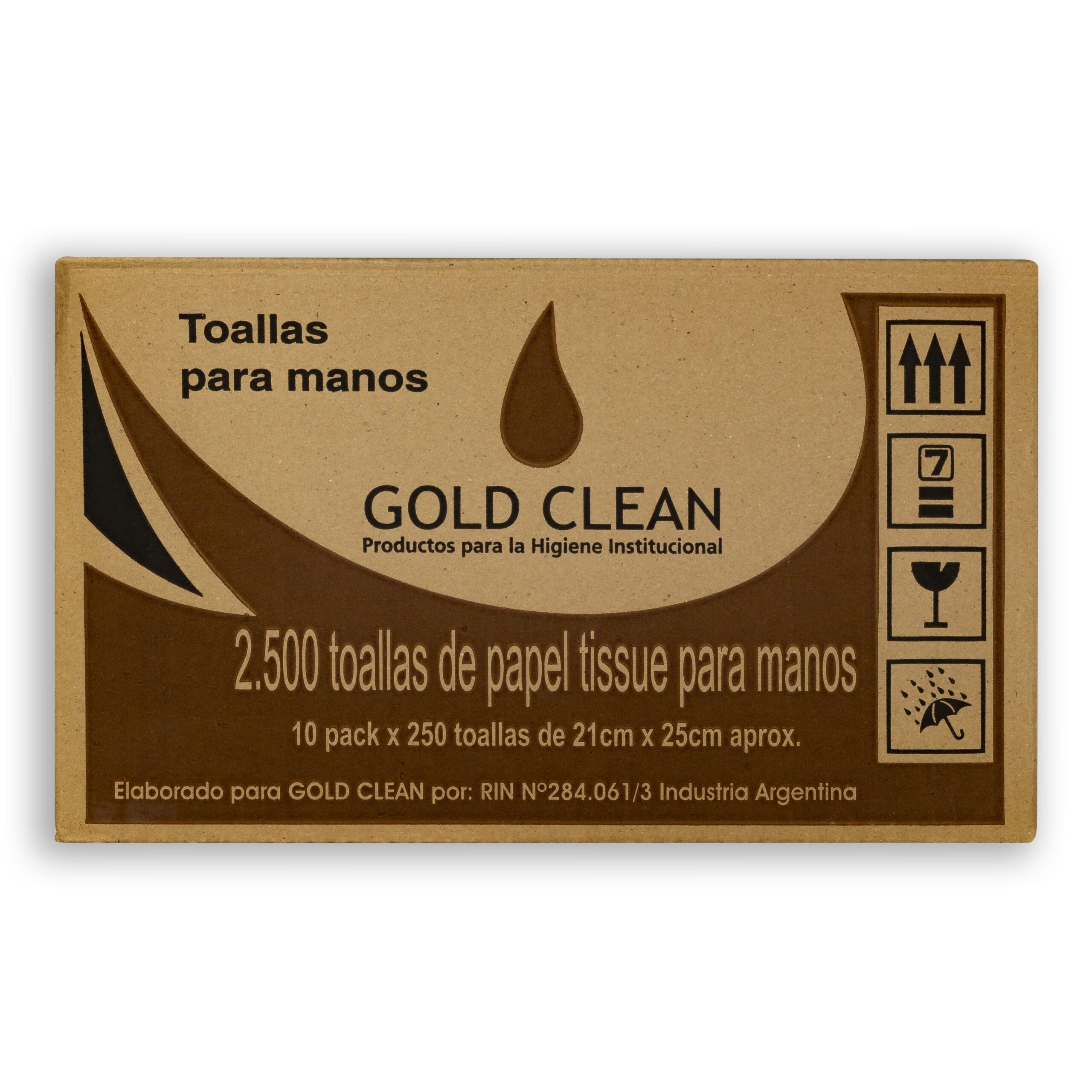 Toallas intercaladas GOLD BEIGE INTERMEDIA 21 X 25 CM