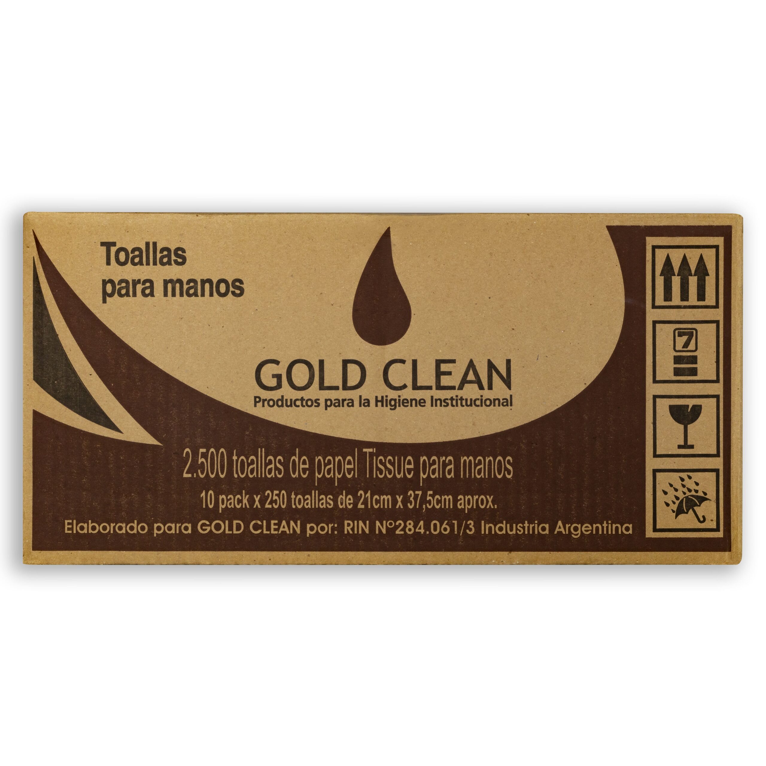 Toallas intercaladas Gold Blanca Pura Doble 21 X 37 CM